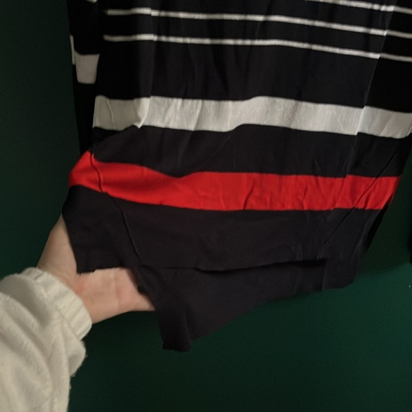 Striped navy blue, white and red top - Picture 3 of 5